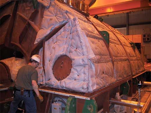 汽輪機可拆卸保溫套分片安裝-火龍耐材 汽輪機可拆卸保溫套分片安裝-火龍耐材